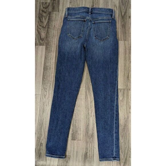Joe's Womens Size 25 Flawless The Icon Mid Rise Skinny Cropped Denim Blue Jeans - Picture 2 of 12
